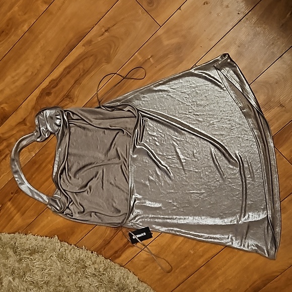 NWT slinky metallic Express halter tank - Picture 3 of 6